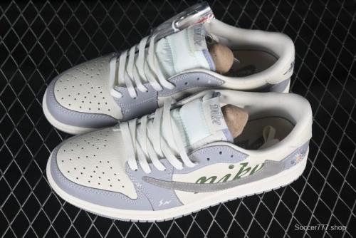 Nike Travis Scott x Fragment Design x Air Jordan 1 Low OG SP AJ1 Retro Sneakers - XS2024-018