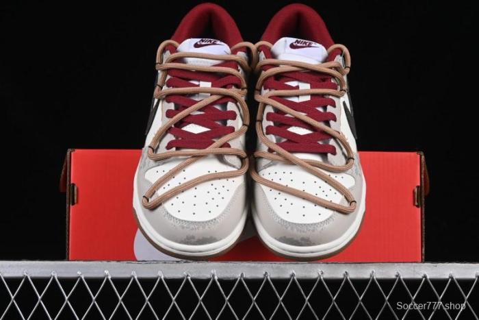 Nike Dunk Low Retro Vintage Distressed Graffiti Deconstructed Casual Sneakers - FB7160-161