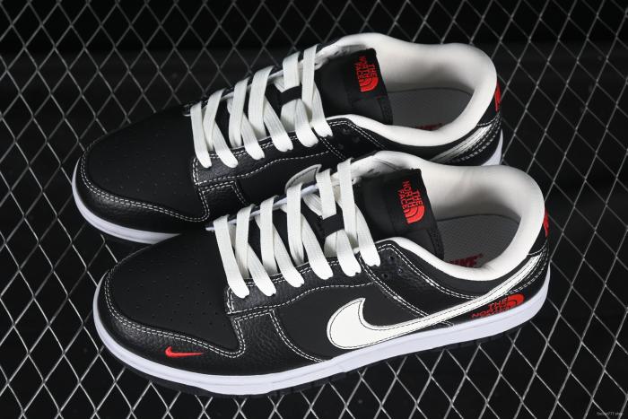 Nike SB Dunk Low The North Face Collaboration Black White Anniversary Custom Low-Top Casual Sneakers - SC9207-403