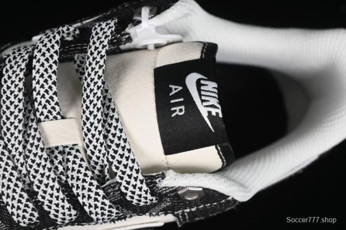 Nike Air Force 1 '07 Low Levi's Collaboration Double Swoosh Beige Black Casual Sneakers - SJ6698-001