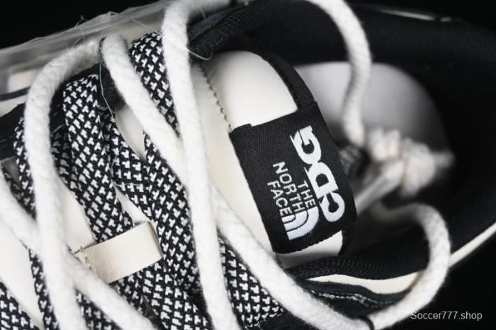 Nike SB Dunk Low The North Face x Supreme Anniversary Edition Customized Lace-Up Black White Black Swoosh Casual Skate Shoes - YX5066-227