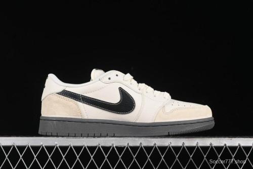 Nike Travis Scott x Fragment Design x Air Jordan 1 Low OG SP AJ1 Low Top Casual Sneakers - CF3688-030