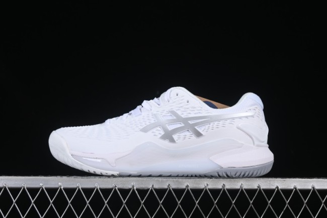 Asics Gel-Resolution 9 Wide Retro Breathable Cushioned Casual Running Shoes - 1042A226-100