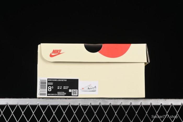 Nike SB Dunk Low Stussy Collaboration Patch Grey White Dark Grey Swoosh Anniversary Custom Low-Top Casual Skate Shoes - MM1089-024