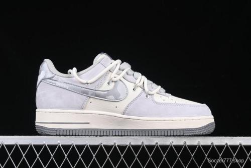 Nike Air Force 1 '07 Low The North Face Collaboration Silver Swoosh Drawstring Casual Sneakers - DM6688-016