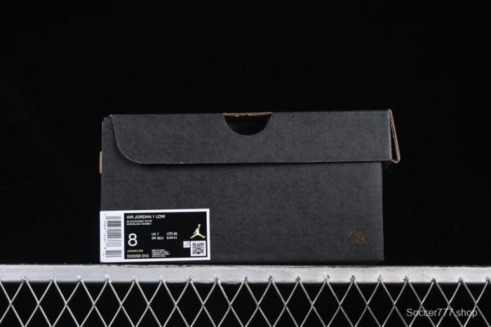 Nike Air Jordan 1 Low Retro Basketball Shoes in Black and White - 553558-043