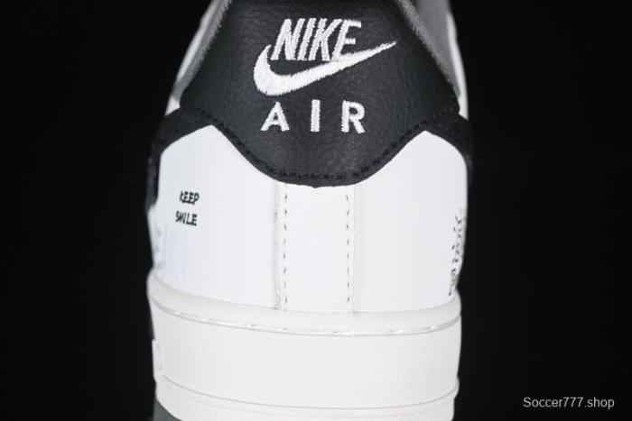 Nike Air Force 1 MVP  Rock Plan  Custom Edition - Black & White