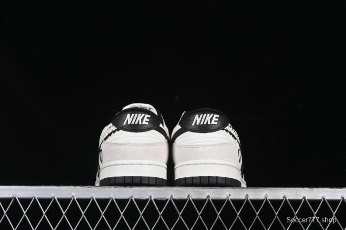 Nike SB Dunk Low Lightning Collaboration Daisy White Swoosh Anniversary Custom Low-Top Casual Skate Shoes - DJ2024-073