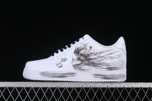 Nike Air Force 1 '07 Low Casual Sneakers with Chinese Ink Painting Design - ZH0316-062