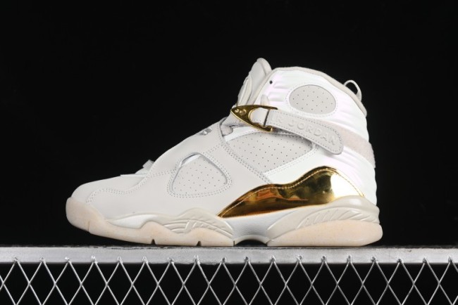 Nike Air Jordan 8 Retro  Champagne  Basketball Shoes Inspired by O'Brien Trophy - 832821-030