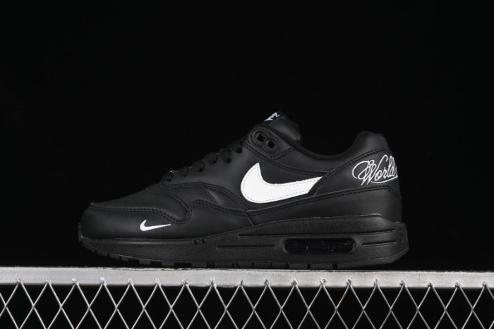 Nike Air Max 1 Retro Running Shoes with Half-Sole Air Cushion - HF8813-001