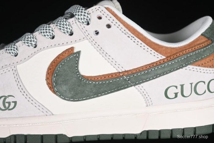 Nike SB Dunk Low Gucci Collaboration Anniversary High-End Custom Low-Top Casual Sneakers - DM6868-026