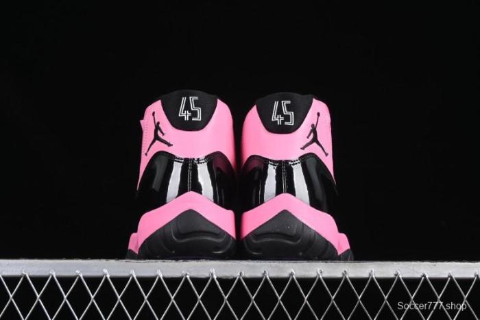 Nike Air Jordan 11 Retro High Top Basketball Shoes in Black Pink - CT8012-500