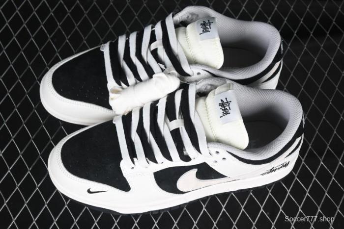 Nike SB Dunk Low Stussy Collaboration - High-End Custom Anniversary Edition Low-Top Casual Skate Shoes SF1029-402