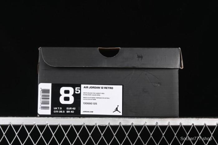 Nike Air Jordan 12 Retro Basketball Shoes with High-Grade Carbon Plate - 130690-125