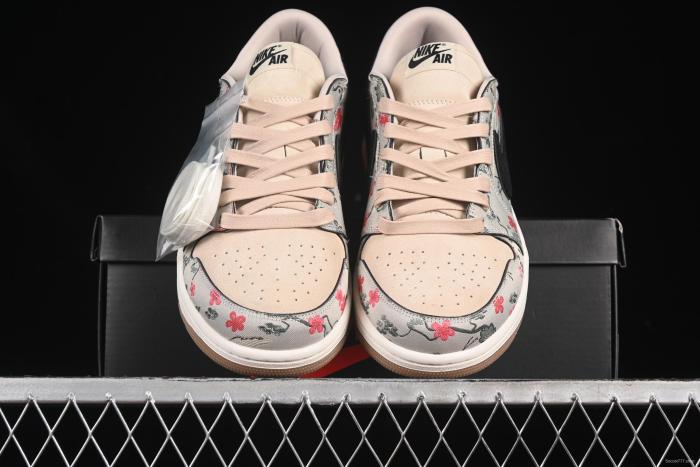 Nike Air Jordan 1 Low OG  Oatmeal  Rui Hachimura Collaboration Casual Sneakers - HV8293-100