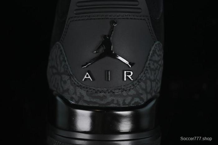 Nike Air Jordan 3 Retro Basketball Shoes Midnight Black - CT8532-001