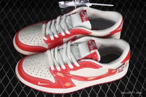 Nike Travis Scott x Fragment Design x Air Jordan 1 Low OG SP AJ1 Casual Sneakers - XS2025-088