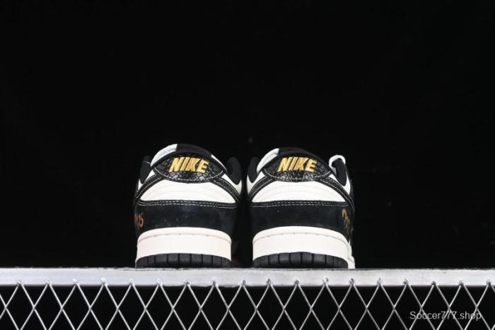 Nike SB Dunk Low Supreme Year of the Snake Limited Edition Black Snake Print Low-Top Casual Sneakers - XS1086-016