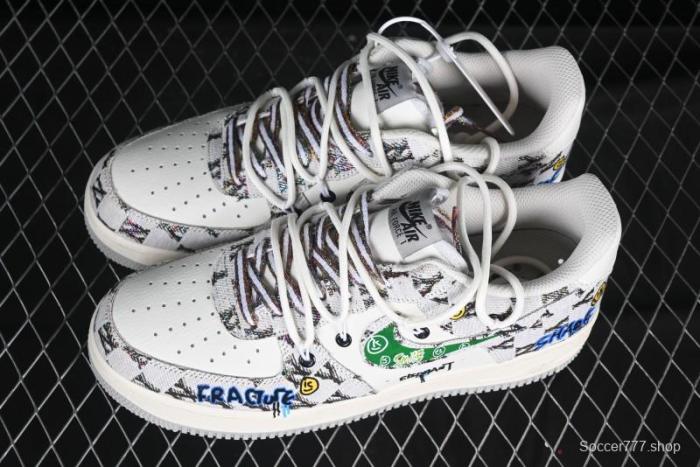 Nike Air Force 1'07 Low Hip Hop MLB Casual Lace-Up Sneakers - BD0077-333