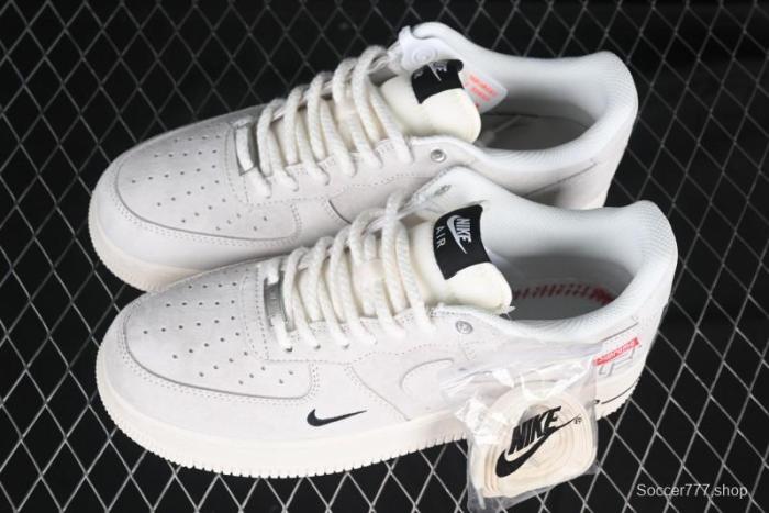Nike Air Force 1 '07 Low Supreme Champion Collaboration Off-White Mini Swoosh Casual Sneakers - SJ6698-020