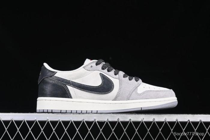 Nike Travis Scott x Fragment Design x Air Jordan 1 Low OG SP AJ1 Retro Sneakers - DM7866-050