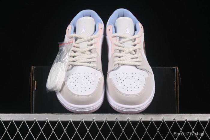 Nike Air Jordan 1 Low AJ1 Carving Pink Low-Top Casual Lifestyle Sneakers - IB8859-101