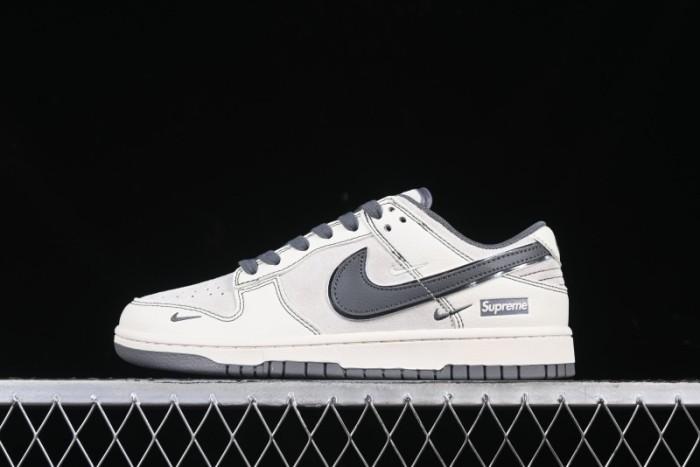 Nike SB Dunk Low Supreme Anniversary Customized Casual Skate Shoes with Double Mini Swoosh - XX3168-303