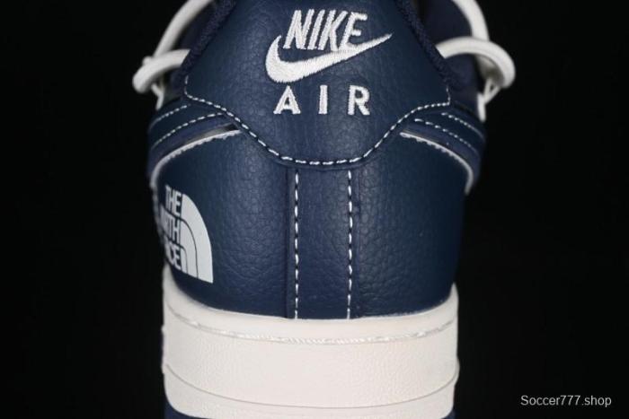 Nike Air Force 1 '07 Low The North Face Collaboration Beige Blue Patchwork Drawstring Casual Shoes - SJ1198-107