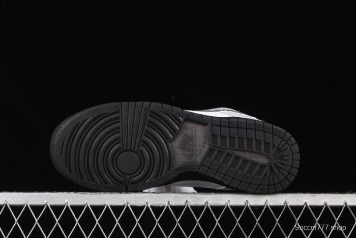 Nike Dunk Low  Glitter Swoosh  Light Silver SB Low-Top Casual Skate Shoes - HQ3462-191