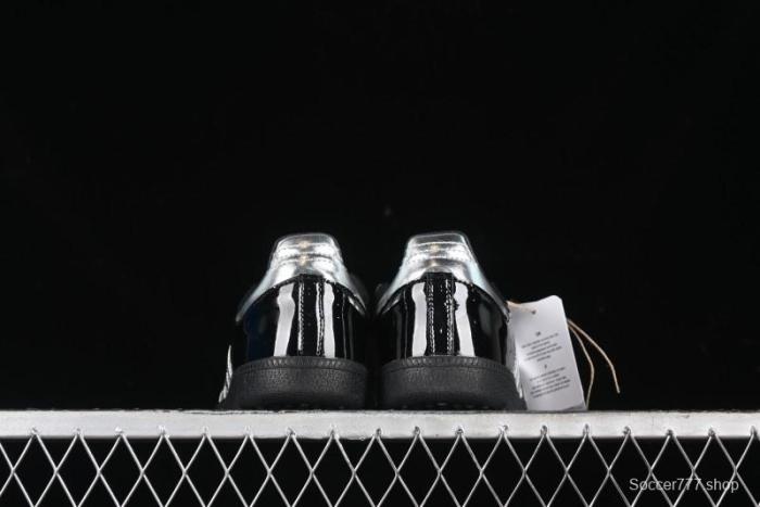 Adidas Samba Atmos IH3364 Patent Leather Black Silver Casual Sneakers