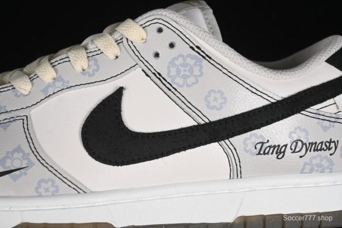 Nike Dunk Low Retro Casual Sneakers with Ancient Tang Print Design - FJ4188-001