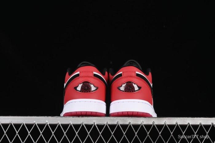 Nike Air Jordan 1 Low  White Black Gym Red  Retro Casual Sneakers - IB8971-106