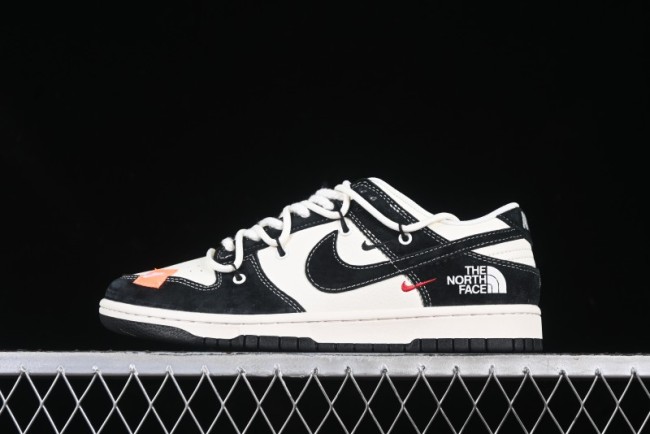 Nike SB Dunk Low The North Face Collaboration Strap Patch Black Swoosh Anniversary Custom Low-Top Casual Skate Shoes - YX5066-256