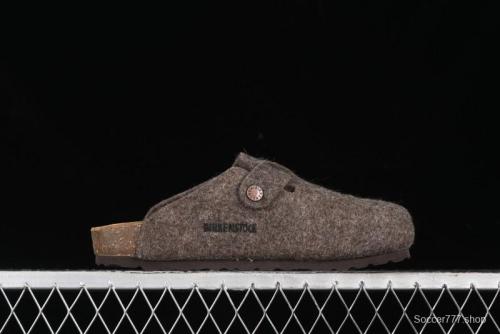 Birkenstock Half-Fur Slide Sandals with Wool Lining - G.D4
