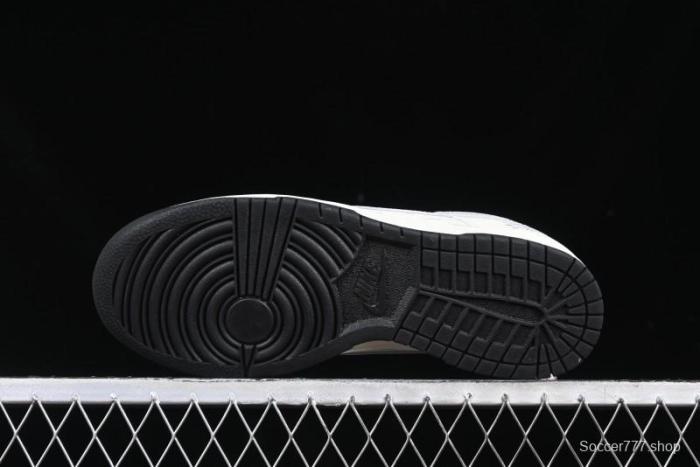 Nike SB Dunk Low Stussy Collaboration Barcode Embroidery Grey Hook Anniversary Custom Low-Top Casual Skate Shoes - DJ2024-054