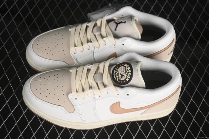 Nike Air Jordan 1 Low  Dongdan  Casual Sneakers in Coconut Milk White - IB8855-121