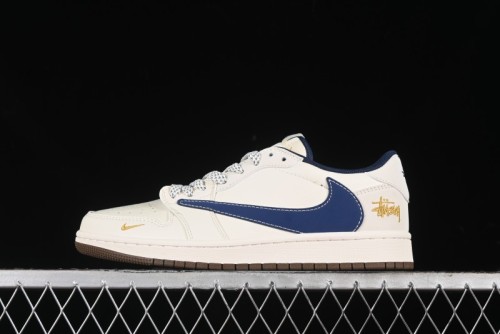 Nike Travis Scott x Fragment Design x Air Jordan 1 Low OG SP AJ1 Retro Sneakers - XY2688-121