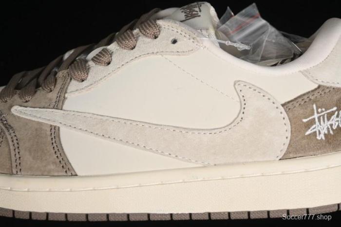 Nike Travis Scott x Fragment Design x Air Jordan 1 Low OG SP AJ1 Retro Sneakers - JH6089-001