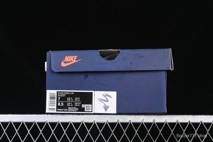 Nike Air Force 1 '07 Low  Black Jeans  Graffiti Casual Sneakers - FB0607-660