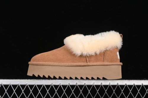 UGG Nita Platform Shearling Lined Winter Boots with Leather Upper - 1166733
