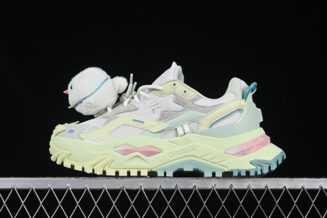 Playful Pastel Chunky Sneakers with Plush Bird Charm – Bold & Whimsical Streetwear Kicks
