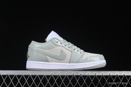 Nike Air Jordan 1 Low AJ1 Amber Green Low-Top Casual Sneakers - HF4078-100