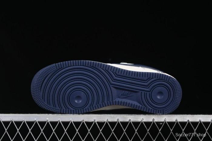 Nike Air Force 1 '07 Low Supreme Collaboration Navy Blue Line Low-Top Casual Sneakers - XZ6188-019