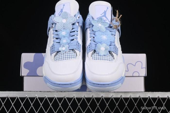 Nike Air Jordan 4 Retro  Forget Me Not  Mothers Day Sneakers with Floral Accents - HV0823-100