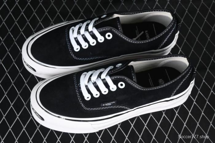 Kamiya Vulcanize Sneaker 23AW High-End Line Mihara Yasuhiro Dissolve Black White Suede Casual Low-Top Canvas Shoes - M.C3