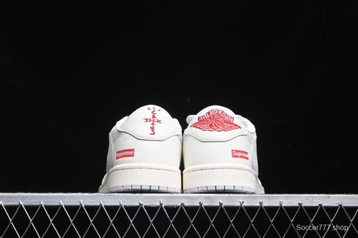 Nike Travis Scott x Fragment Design x Air Jordan 1 Low OG SP AJ1 Collaborative Sneakers - XS3086-004