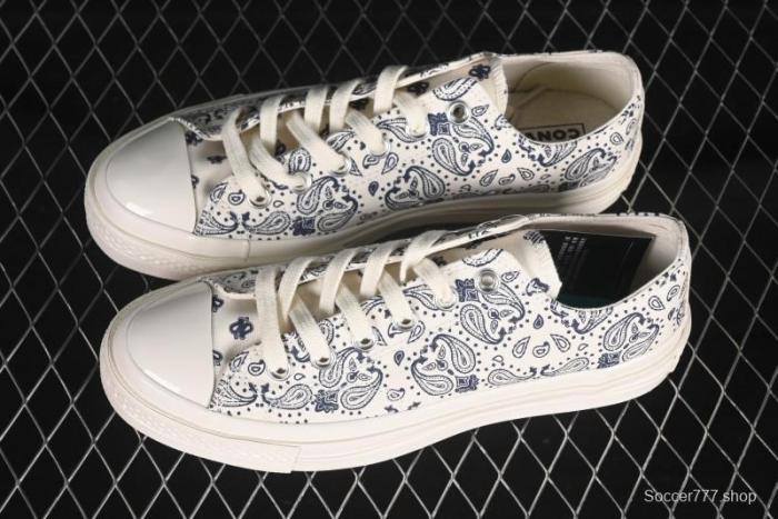 Converse Chuck 1970s Low Top Casual Sneakers with Paisley Pattern - A15752C