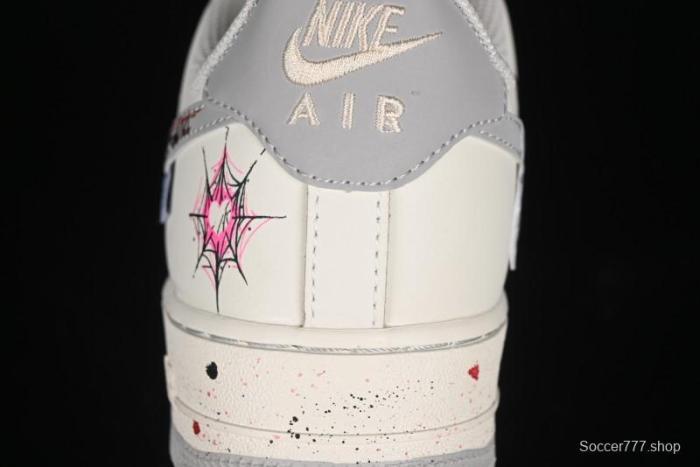 Nike Air Force 1 '07 Low Halloween Edition  Mercury Spider  Casual Sneakers - FB1893-333