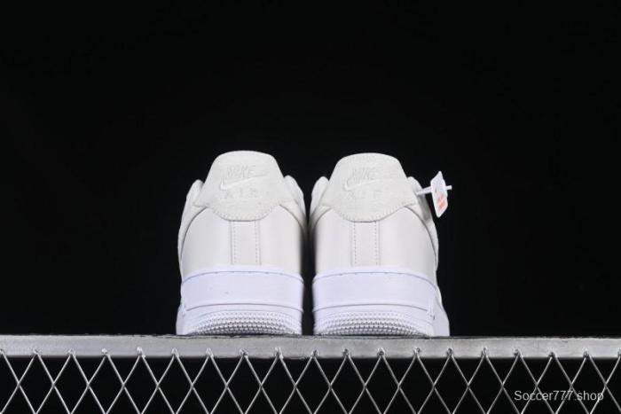 Nike Air Force 1 Low  Triple White Beige  Sneakers